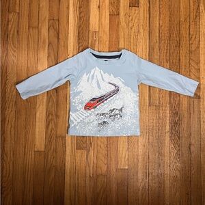 Tea Collection 12/18M Snowy Mountain Train Top